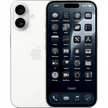 Смартфон Apple iPhone 16 Plus 128 ГБ белый